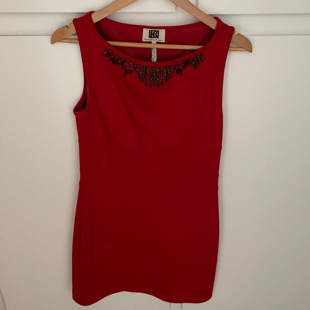 Beautiful Laundry red dress w/ cutout back detail.